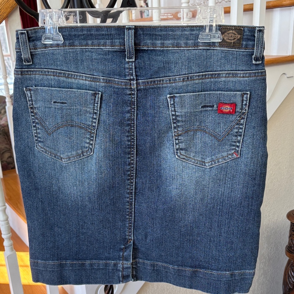 Vintage 💙 Dickies.‎ Blue Denim Mini Skirt 💙 Size 6